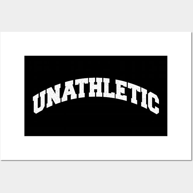 Unathletic White Print Wall Art by Pufahl